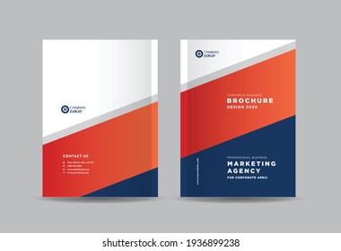 Business Brochure Cover Design or Annual Report and Company Profile Cover or Booklet and Catalog Cover 