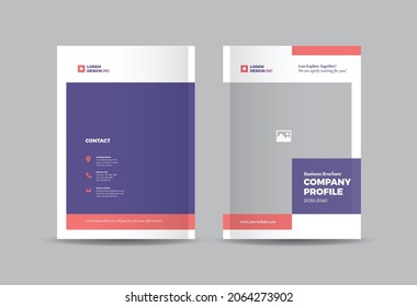 Business Brochure Cover Design or Annual Report and Company Profile Cover or Booklet and Catalog Cover  