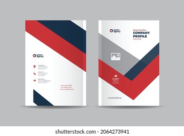 Business Brochure Cover Design or Annual Report and Company Profile Cover or Booklet and Catalog Cover  