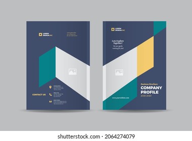 Business Brochure Cover Design Or Annual Report And Company Profile Cover Or Booklet And Catalog Cover  