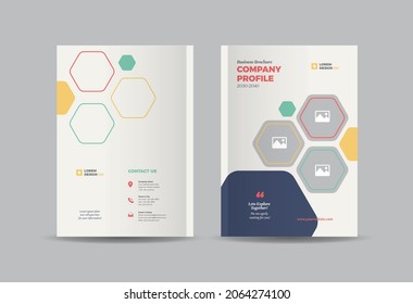 Business Brochure Cover Design Or Annual Report And Company Profile Cover Or Booklet And Catalog Cover  