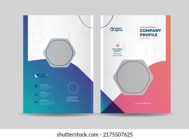 Business Brochure Cover Design Or Annual Report And Company Profile Cover Or Booklet And Catalog Cover 