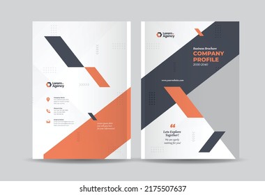 Business Brochure Cover Design or Annual Report and Company Profile Cover or Booklet and Catalog Cover 