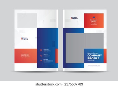 Business Brochure Cover Design or Annual Report and Company Profile Cover or Booklet and Catalog Cover  