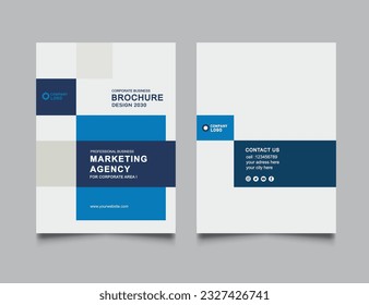 Business Brochure Cover Design or Annual Report and Company Profile Cover or Booklet and Catalog Cover.