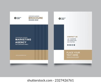 Business Brochure Cover Design or Annual Report and Company Profile Cover or Booklet and Catalog Cover.