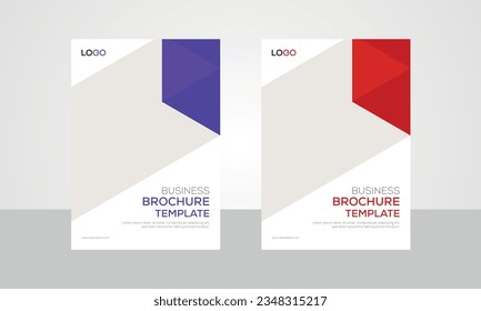 business brochure cover design idea vector