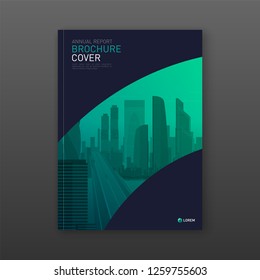 Business brochure cover design layout. Good for real estate catalog, annual report, poster, flyer, company profile cover