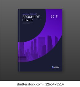 Business brochure cover design layout. Good for real estate catalog, annual report, poster, flyer, company profile cover