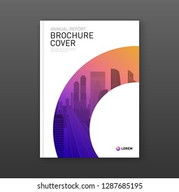 Business brochure cover design layout. Good for real estate catalog, annual report, magazine cover, poster, flyer, company profile cover