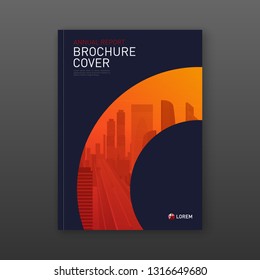 Business brochure cover design layout. Good for real estate catalog, annual report, poster, flyer, company profile cover