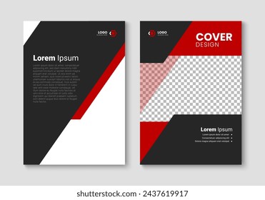 Business brochure cover design template. Vector template for annual report, corporate presentation, book cover, business flyer. A4 layout design