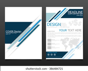 business brochure cover design template vector.technology speed abstract background.layout in A4 size