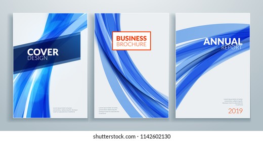 Business brochure cover design templates. Business flyer or poster with abstract background
