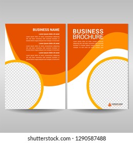 Business brochure cover template. Annual report cover design, flyer, magazine in A4
