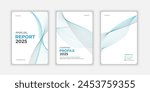 Business brochure cover template design and annual report or company profile cover layout design set collection.