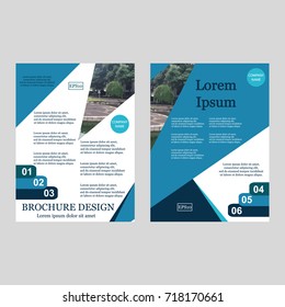 Business Brochure Covers Set. Flyer Template. Cover Book and Magazine. Vector illustration. Can be use for journal, composition, cover, book, flyer,  annual report. Vector illustration. EPS10