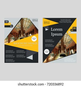 Business Brochure Covers Set. Flyer Template. Cover Book and Magazine. Vector illustration. Can be use for journal, composition, cover, book, flyer,  annual report. Vector illustration. EPS10