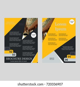 Business Brochure Covers Set. Flyer Template. Cover Book and Magazine. Vector illustration. Can be use for journal, composition, cover, book, flyer,  annual report. Vector illustration. EPS10