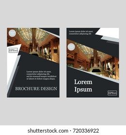 Business Brochure Covers Set. Flyer Template. Cover Book and Magazine. Vector illustration. Can be use for journal, composition, cover, book, flyer,  annual report. Vector illustration. EPS10
