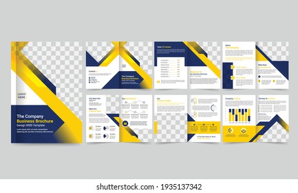 Business Brochure creative design Multipurpose template with back and inside pages.