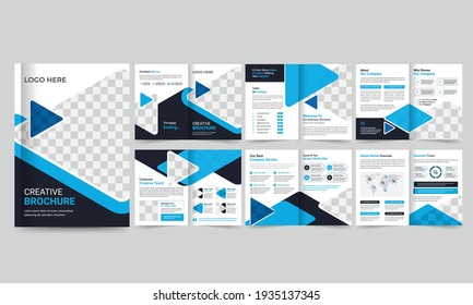 Business Brochure creative design Multipurpose template with back and inside pages.