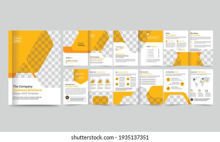 Business Brochure creative design Multipurpose template with back and inside pages.