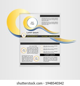 Business brochure creative template design vector illustration