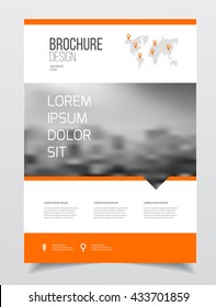 Diseño del folleto comercial.