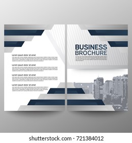 Business brochure design a4. Abstract composition. Information banner. A set of page. Modern vector page. Ad flange. Lines. Black and white