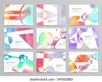 Business brochure design, abstract background, vector template, a4