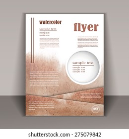 business brochure design with an abstract pattern