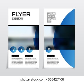 Business Brochure design. Annual report vector illustration template. Flyer corporate cover. Business presentation with photo and geometric graphic elements.
