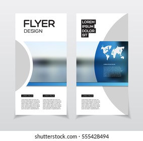 Business Brochure design. Annual report vector illustration template. Flyer corporate cover. Business presentation with photo and geometric graphic elements.