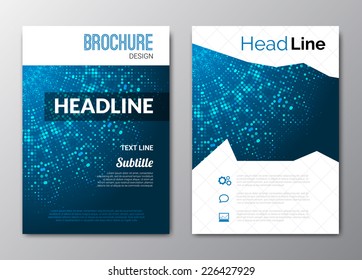 Business brochure design background. Cover Magazine geometric shapes info-graphic, vector illustration 