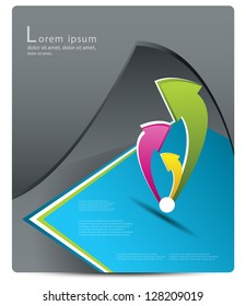 business brochure design concept
