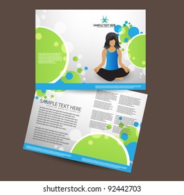 business brochure design easy to edit.vector