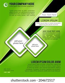 Business brochure design, flyer template.