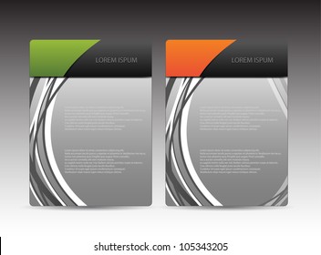 business brochure design set