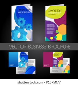 business brochure design set