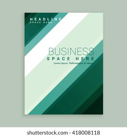 business brochure design with stripes shapes