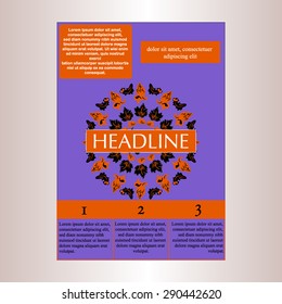 Business brochure design template.