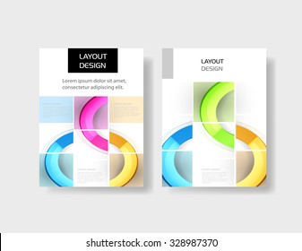 Plantilla de diseño de folletos comerciales fácil de editar