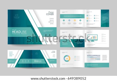 business brochure design template page layout のベクター画像素材