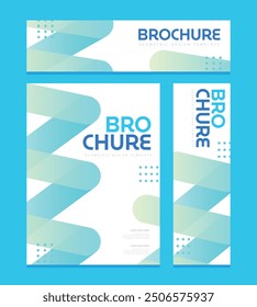 Business brochure design template set