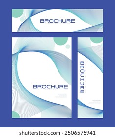Business brochure design template set