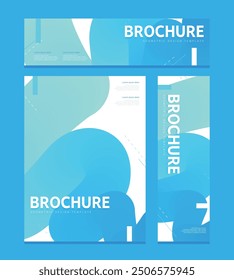 Business brochure design template set