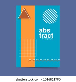 Business brochure design template. Vector flyer layout