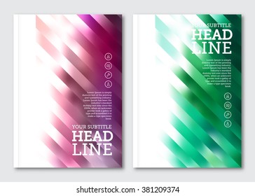 Business brochure design template. Vector flyer layout  background with elements for magazine, cover, poster design. A4 size.