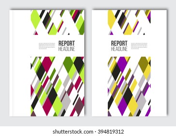 Business brochure design template. Vector flyer layout, backgrounds with elements for magazine, cover, poster design. A4 size.